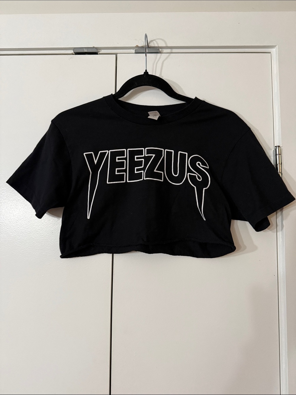 Yeezy Black Cropped YEEZUS Graphic Tee - Women